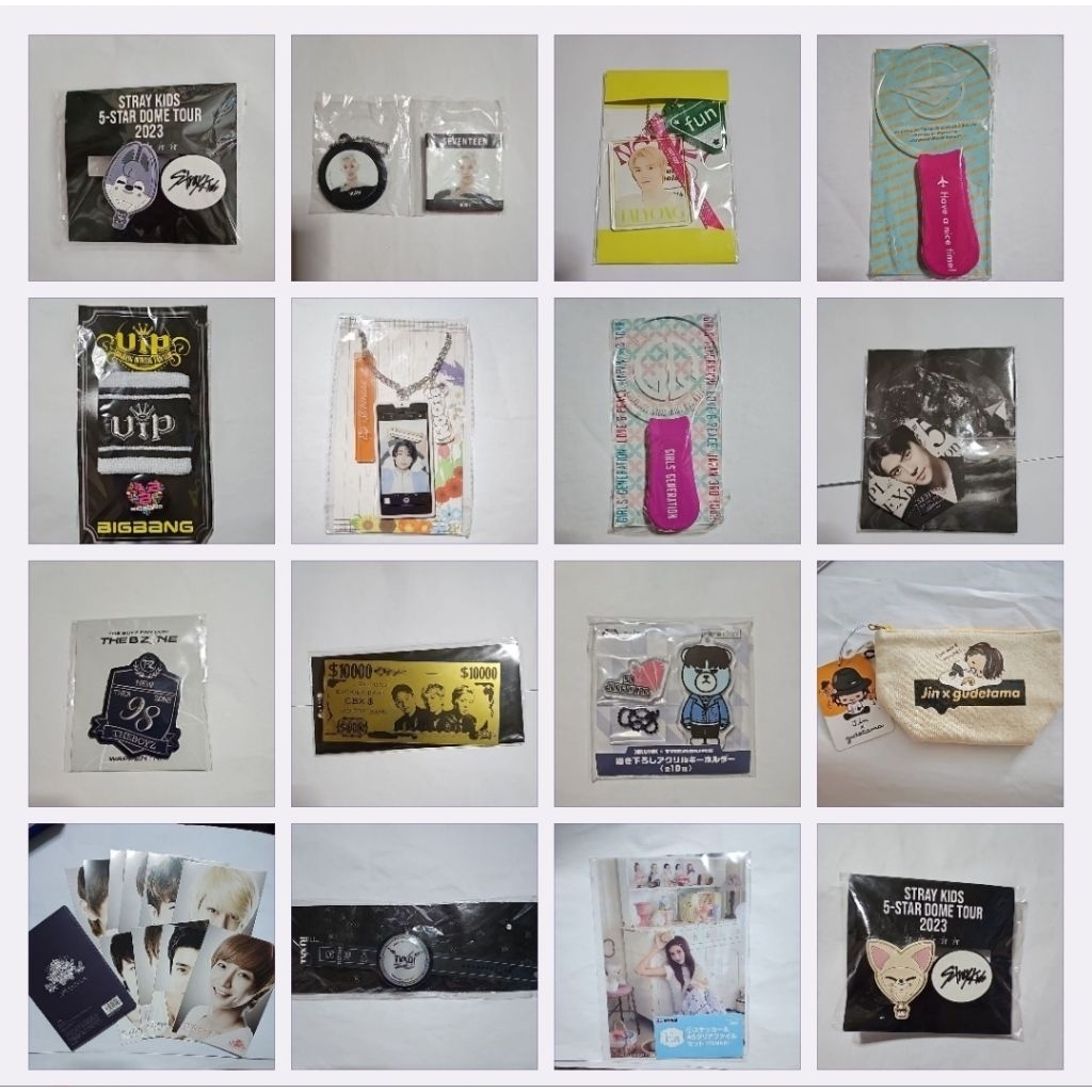 สินค้า แท่งไฟ พวงกุญแจ การ์ด Kpop Jpop มือสอง ราคาถูก สภาพดี ZB1 BTS Tinytan Straykids EXO BIGBANG S
