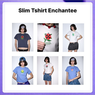 Mardi Mercredi Slim Tshirt Enchantee (Orange White, Orange C…