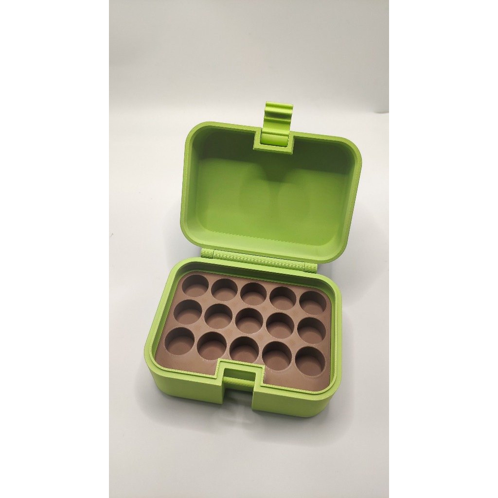 กล่องเก็บเปปไทด์ Chocolate dubai 15ช่อง (3ml x15)