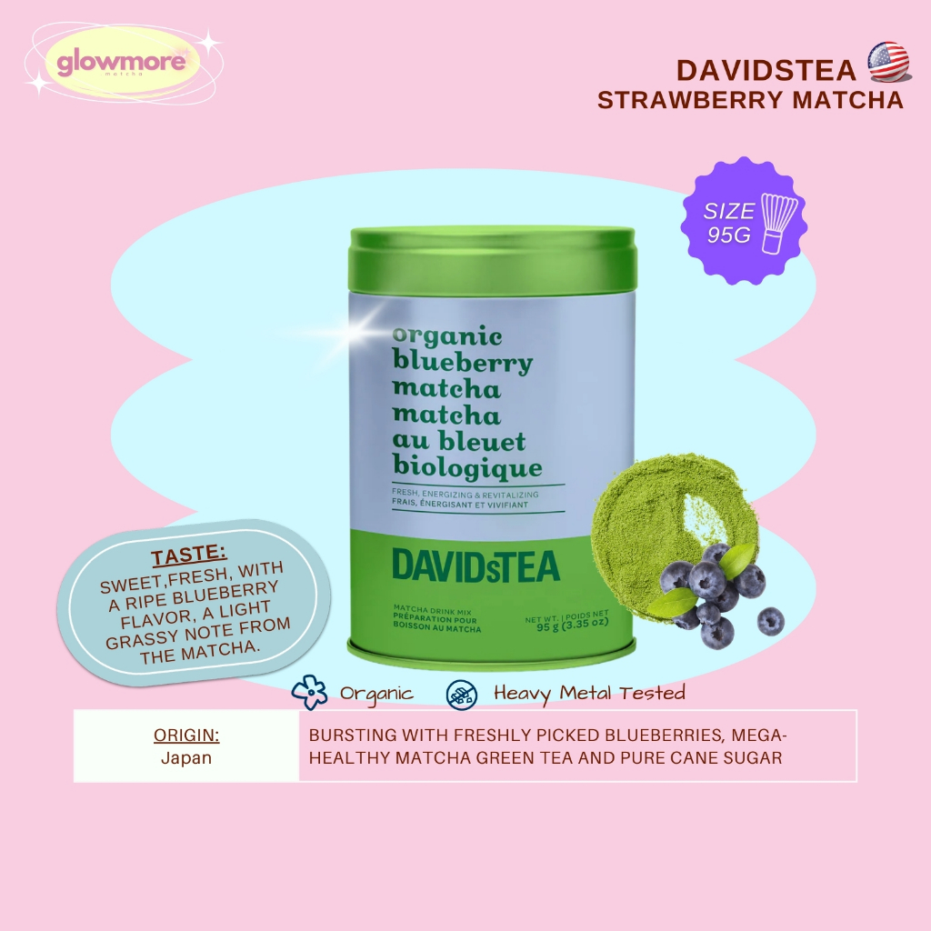 [พร้อมส่ง] DAVIDs - Blueberry Matcha 95g