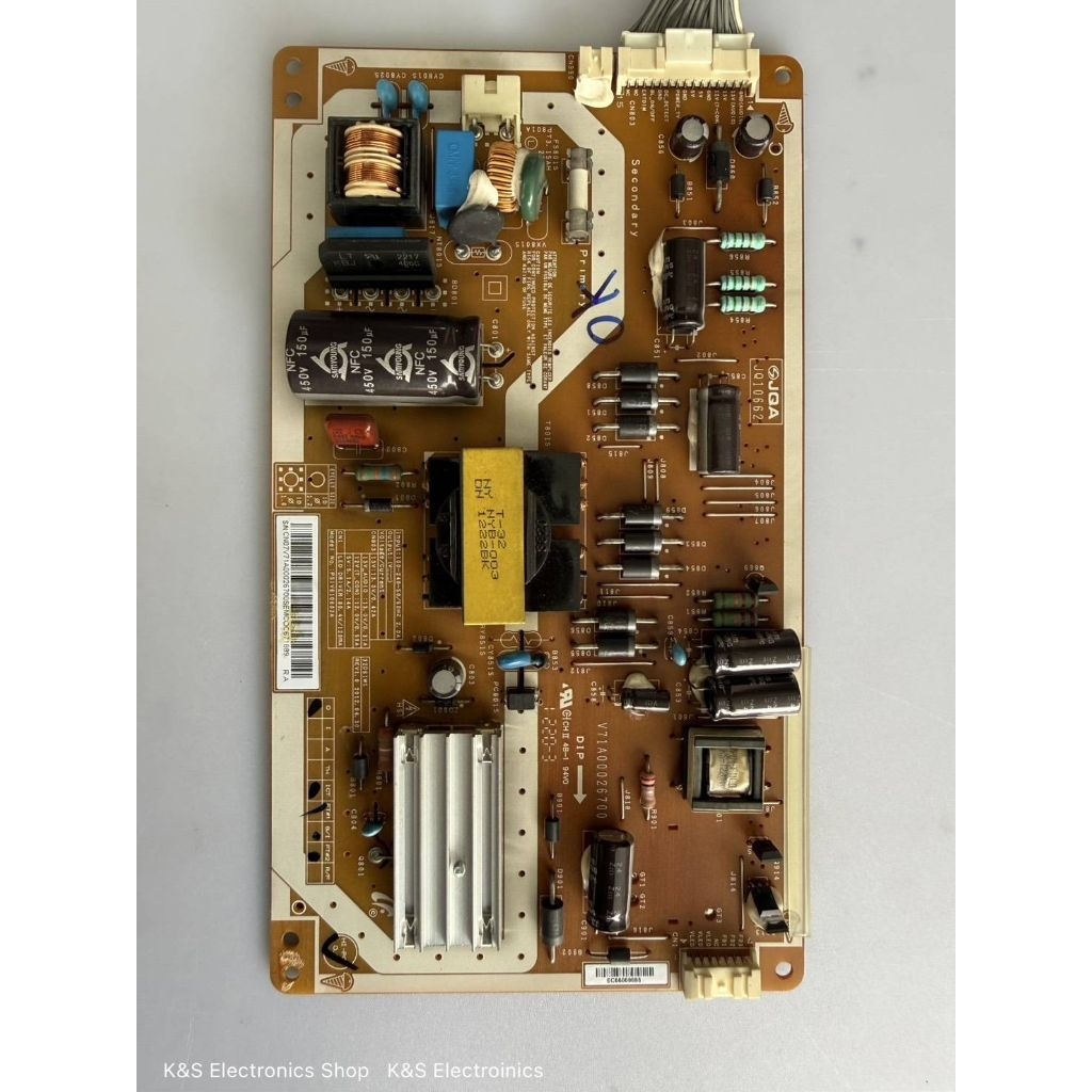 POWER SUPPLY TOSHIBA รุ่น 32PU200T , 32PB200T พาร์ท V71A00026700 อะไหล่แท้ /ของถอดมือสอง รับประกันสิ