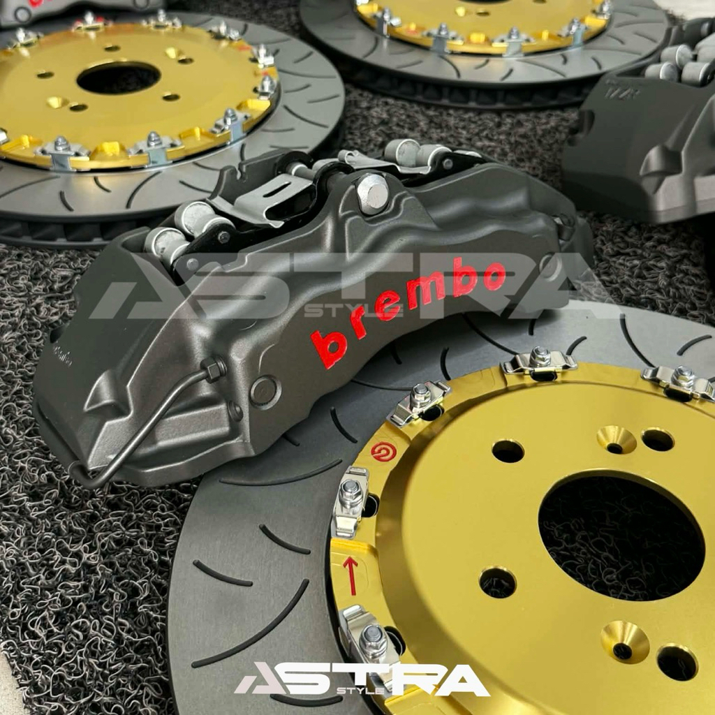 🔥ชุดเบรคหน้า brembo แท้ Cayenne 18z / 17z **มีรับประกันสินค้า 5 ปี** สำหรับรถทุกรุ่น