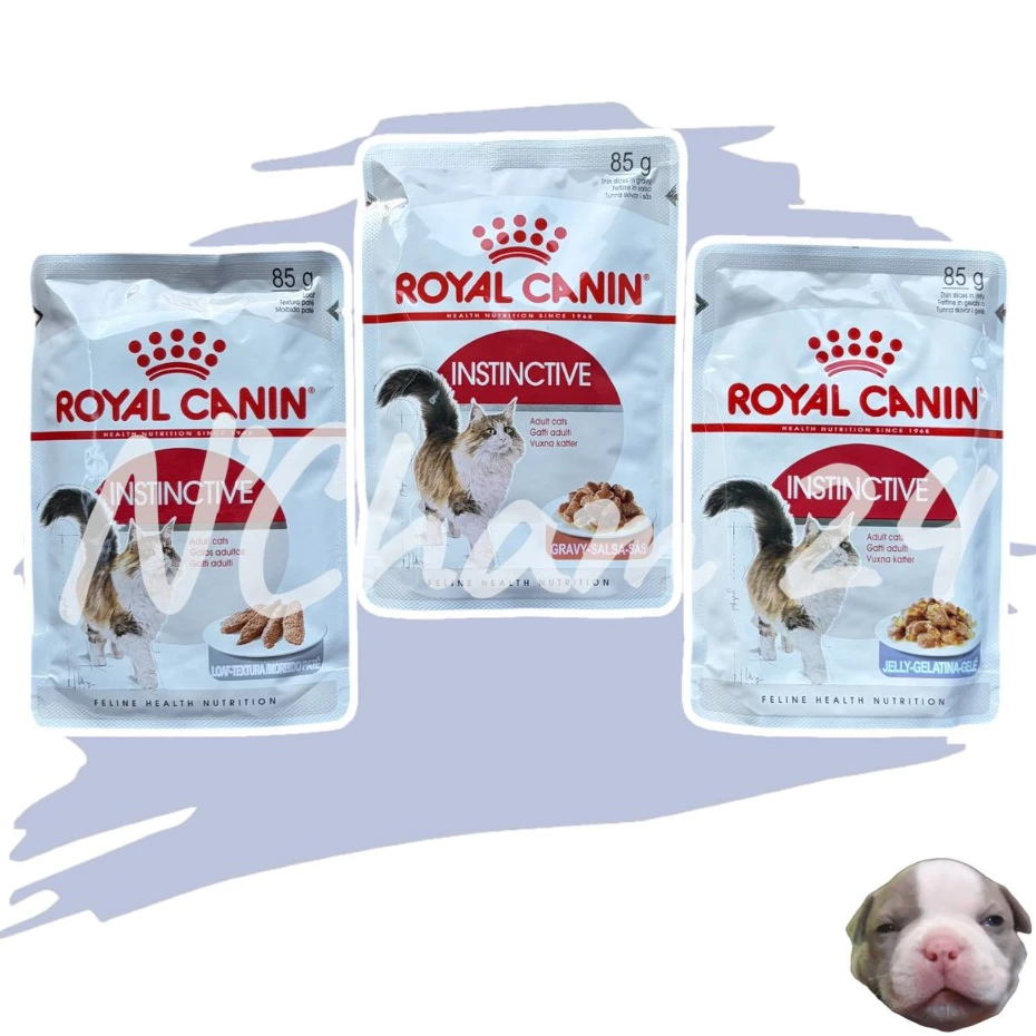 Royal Canin Instinctive Pouch 85g [มี 3 สูตร] Gravy Jelly Loaf อาหารเปียก แมวโต ขนาด 85 กรัม