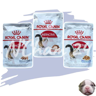 Royal Canin Instinctive Pouch 85g [มี 3 สูตร] Gravy Jelly Loaf อาหารเปียก แมวโต ขนาด 85 กรัม