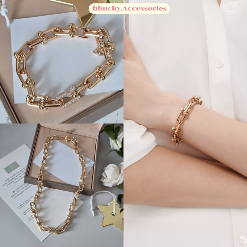 (T25 T26) สร้อยข้อมือ สร้อยคอ T สวยหรู แมทซ์ได้ทุกลุค ปั๊มชัด ลูกคุณสุดๆ ♡