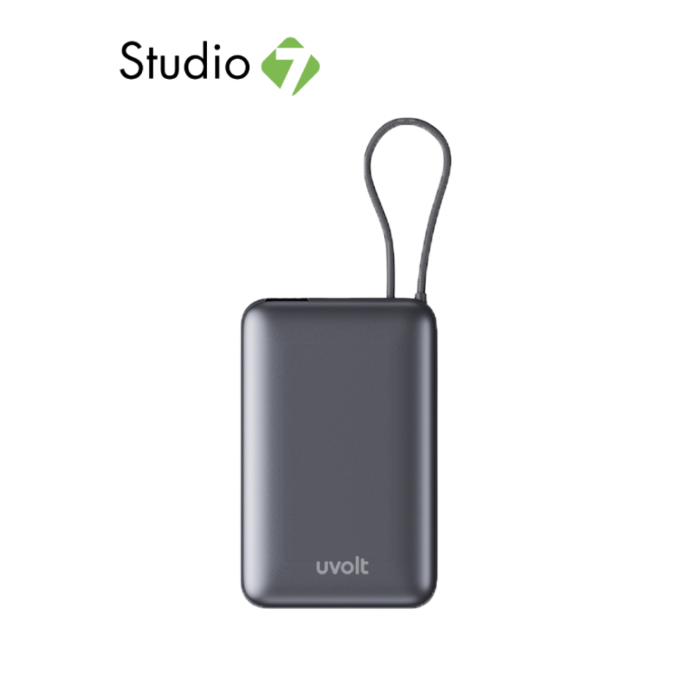พาวเวอร์แบงค์ UVolt 10000 mAh Wireless Magnet UVP10W-02 Titanium Gray (CCC) by Studio7