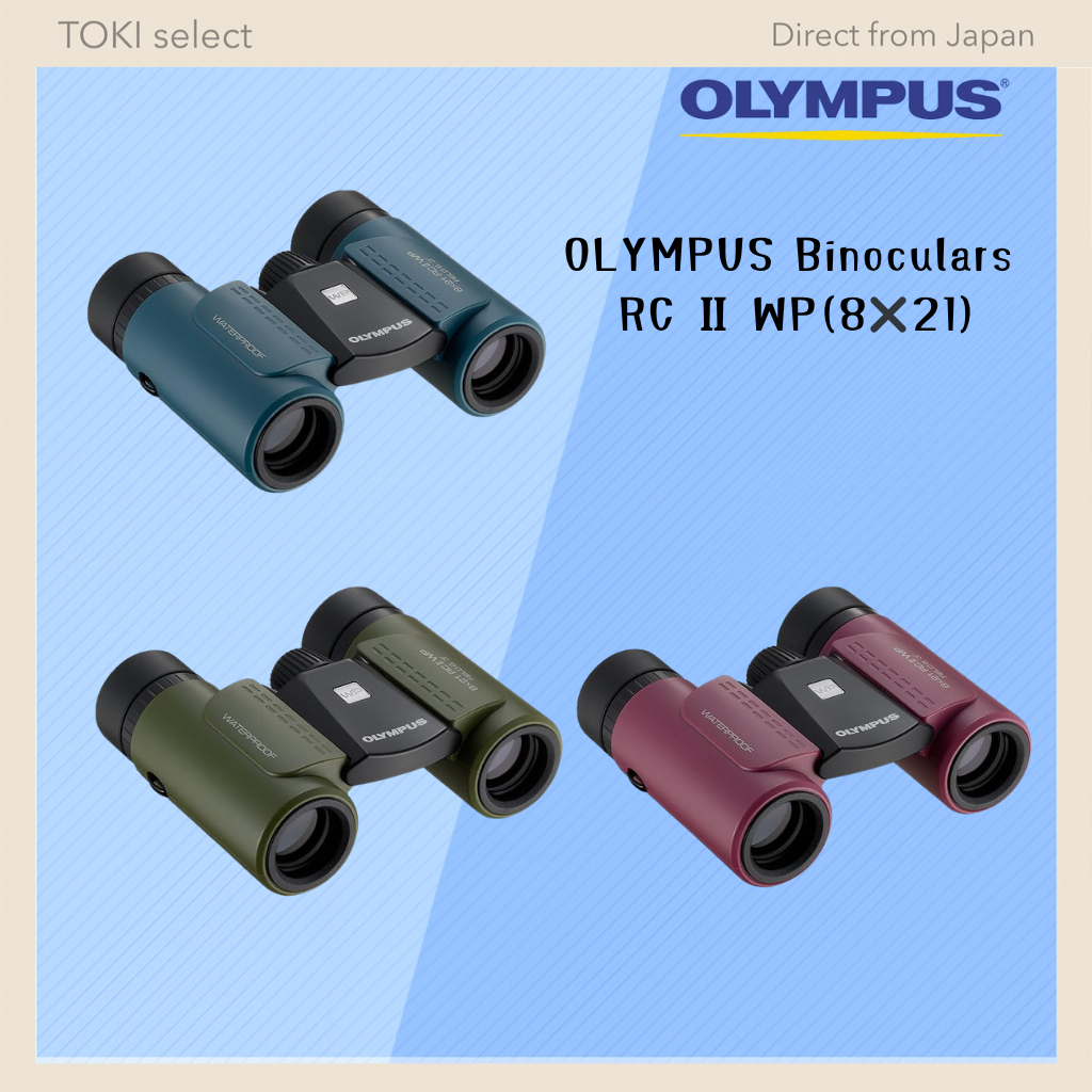 Olympus 8x21 Compact Lightweight Waterproof Binoculars - Magenta, Green, Blue Options
