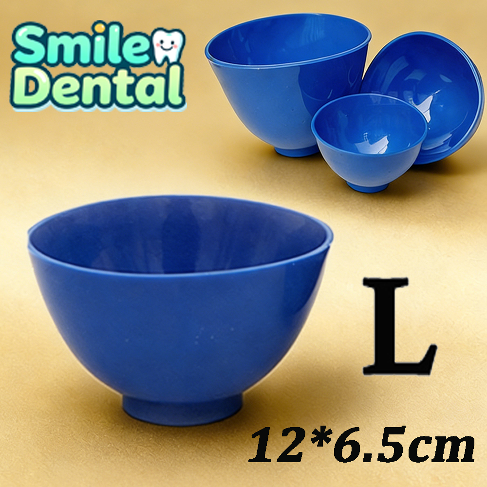 ชามยางซิลิโคน สําหรับผสมอาหาร ในห้องปฏิบัติการ ร้านทําผม 1 ชิ้น /Dental Plaster Bowl ถ้วยผสมอัลจิเนต