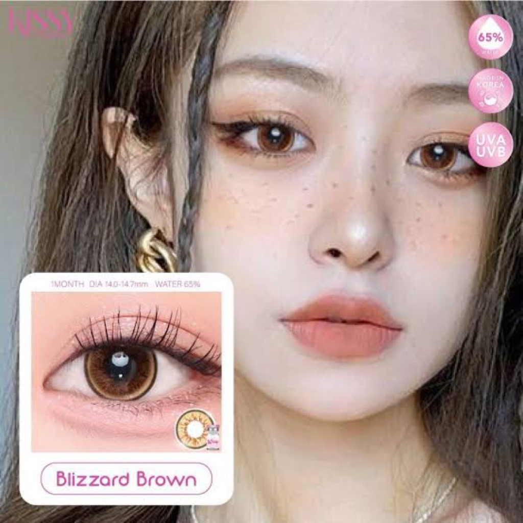 Blizzard gray,brown สีเทา,สีน้ำตาล Kissylens Bigeye ✨คอนเเทคเลนส์กรองเเสง✨