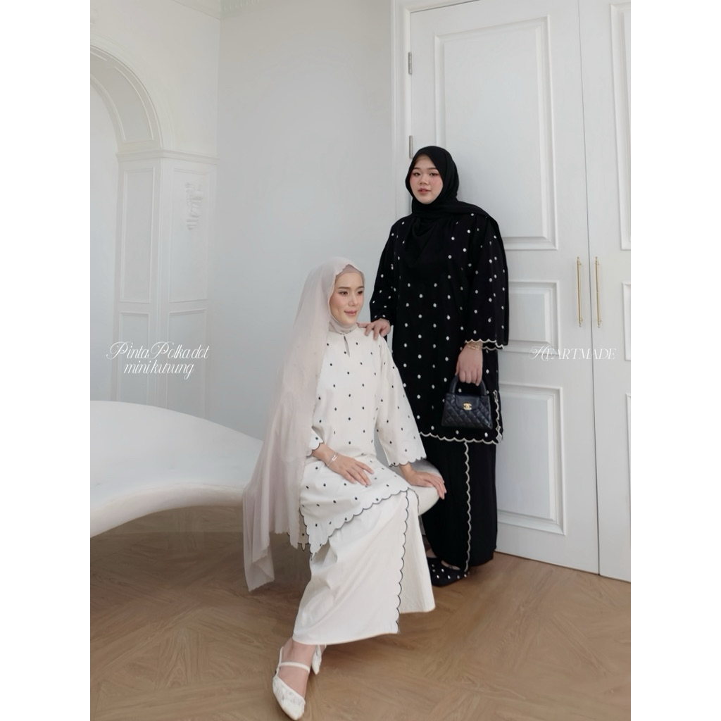 Heartmade-Pinta polka dot kurung set