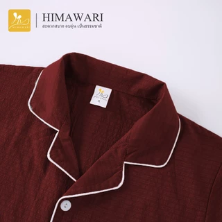 HIMAWARI丨ชุดนอนคู่ ชุดนอน ชุดนอนผ้าฝ้าย ดีไซน์เกาหลีแฟชั่น กางเกงขาสั้น Unisex มีหลายไซส์