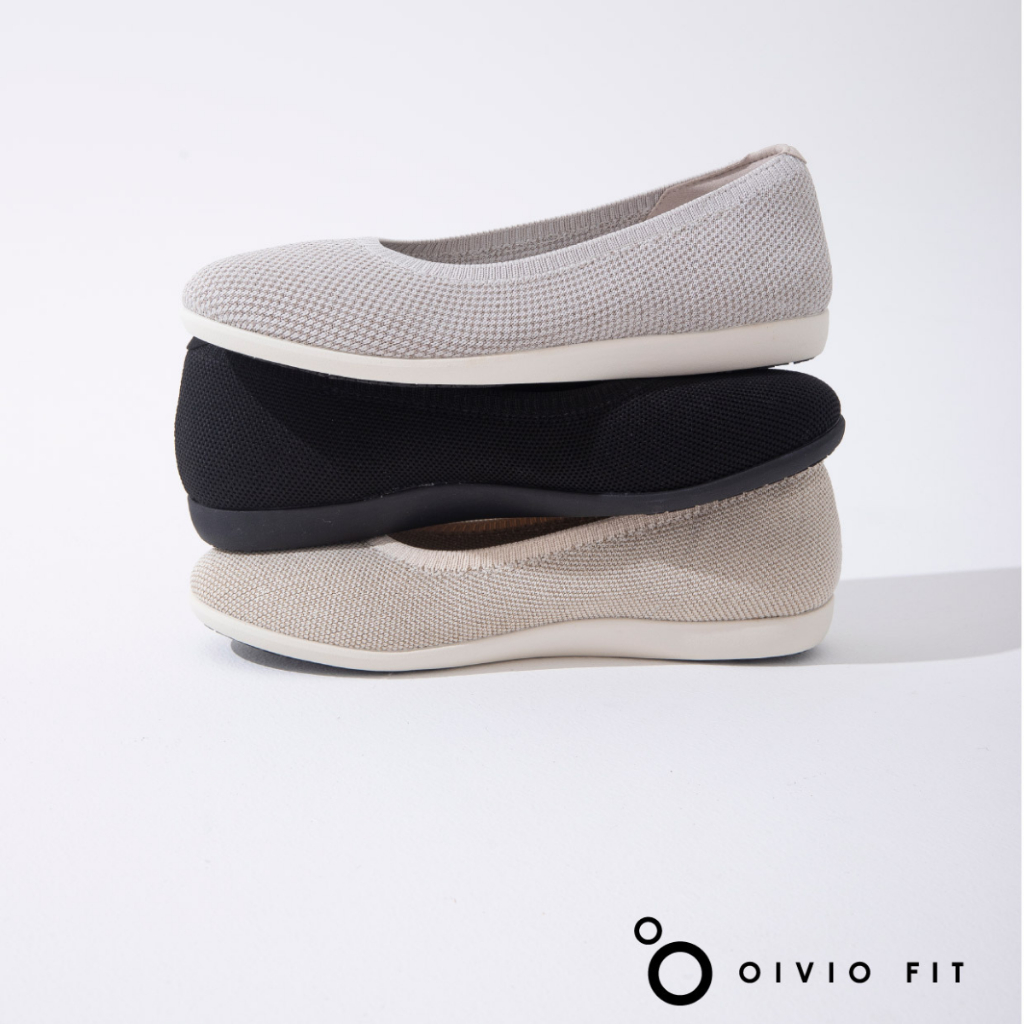 OIVIO FIT รองเท้าผ้าทอยืดหยุ่น Slip-on Shoes AirKnit