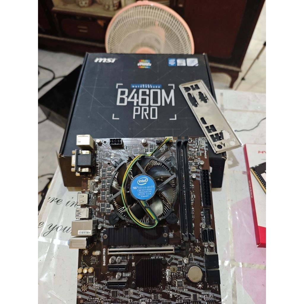 [มือสอง] ชุดสุดคุ้ม! Intel Core i5-10400F + MSI [B450M PRO] พร้อมซิงค์เดิมและกล่องบอร์ด