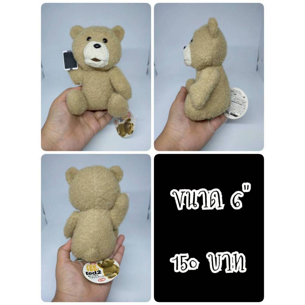 Ted#Ted Bear#หมีเท็ดดี้#หมีเทด#หมีไม่แอ๊บ แสบได้อีก#Ted#ป้ายห้อย#ตุ๊กตาญี่ปุ่นมือสอง