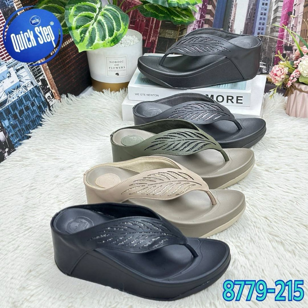 💖7669-215🍒รองเท้าQuick stepรองเท้าเพื่อสุขภาพพื้นสูง2.5นิ้ว