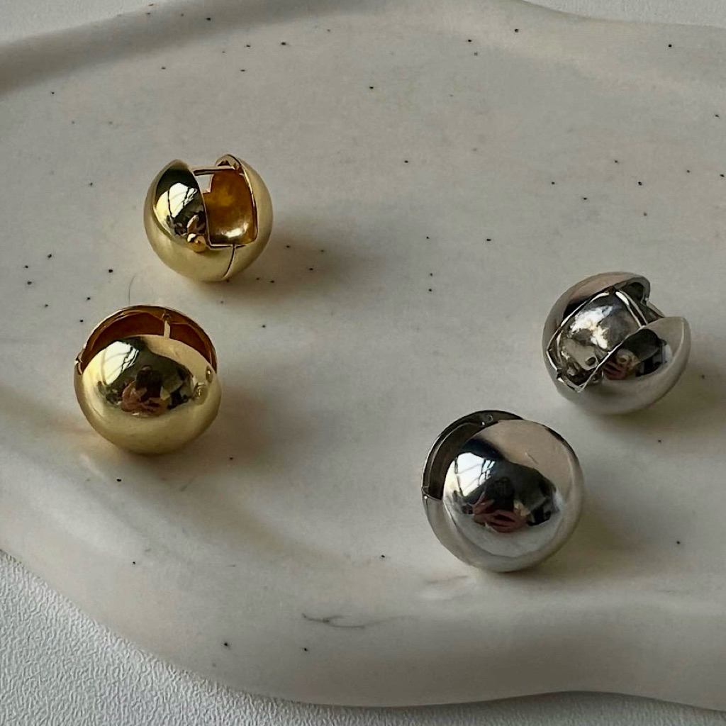 Adore- Ball hoop earring