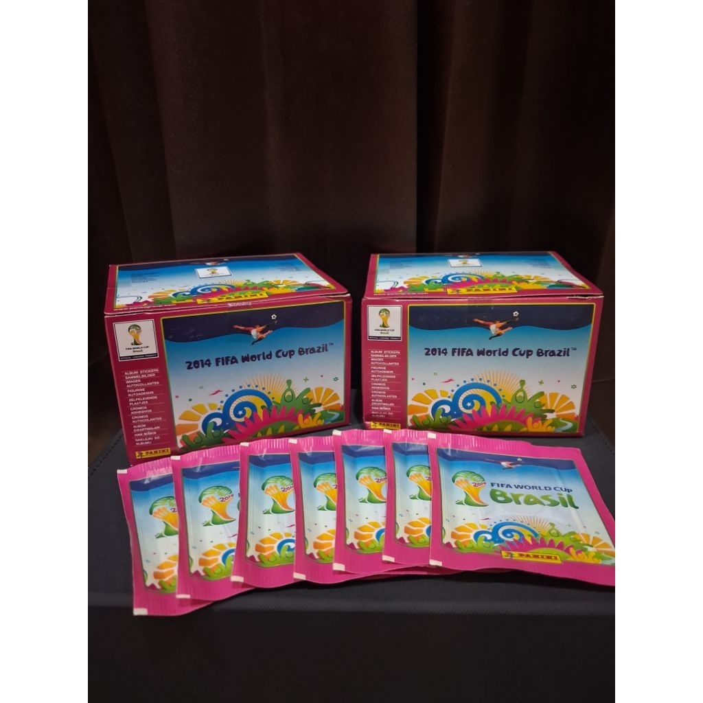 2014 FIFA WORLD CUP BRAZIL PANINI STICKER ชุด 10 ซอง และ ชุด 20 ซอง (1 ซอง มีสติกเกอร์ 5 ใบ)