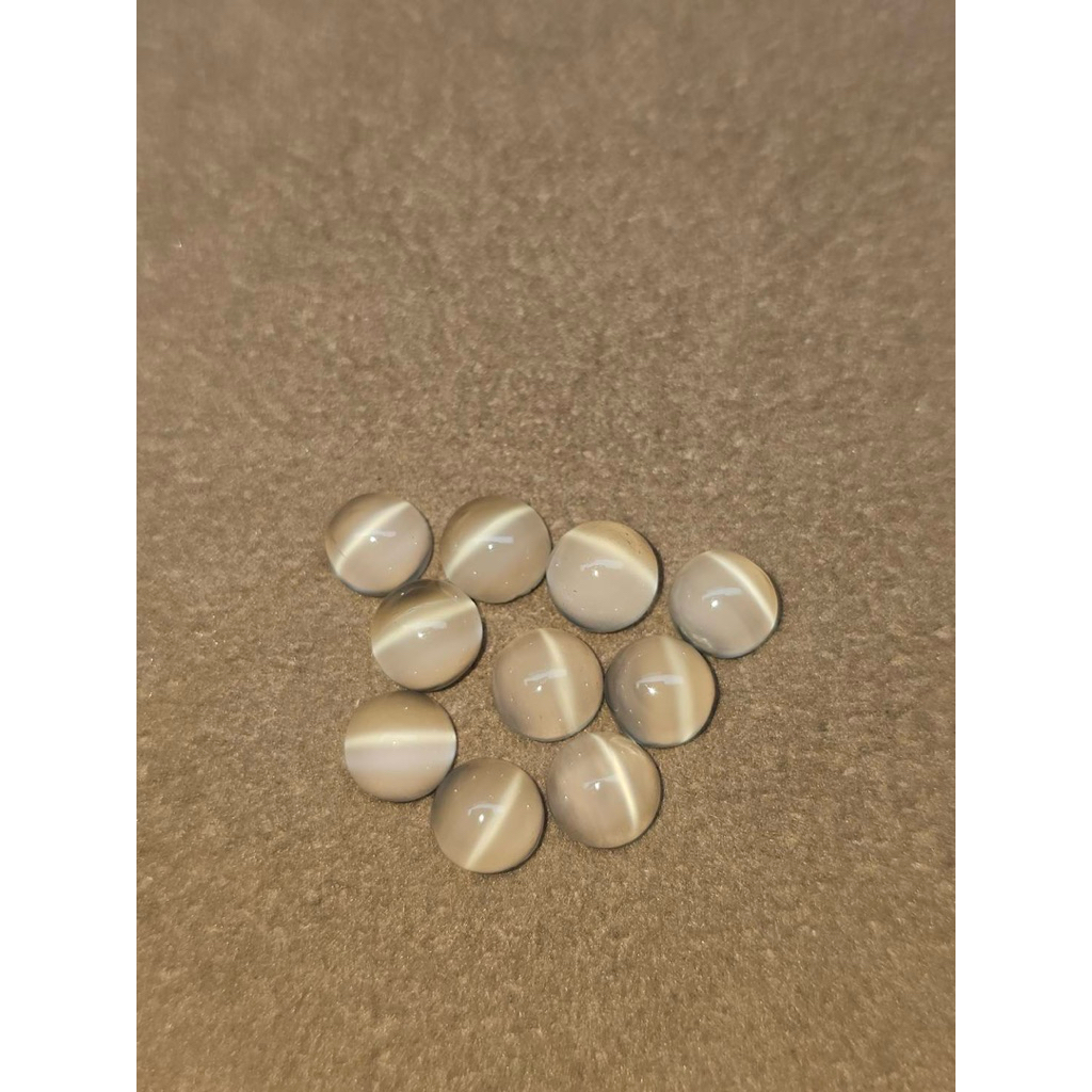 กลม 6มิล 1เม็ด‘ พลอยแท้ มุกดาหาร หรือ มูนสโตน Natural Moonstone พลอยตาแมว อัญมณีแท้ หิน หินธรรมชาติ หินแท้ พลอย Gems Gem