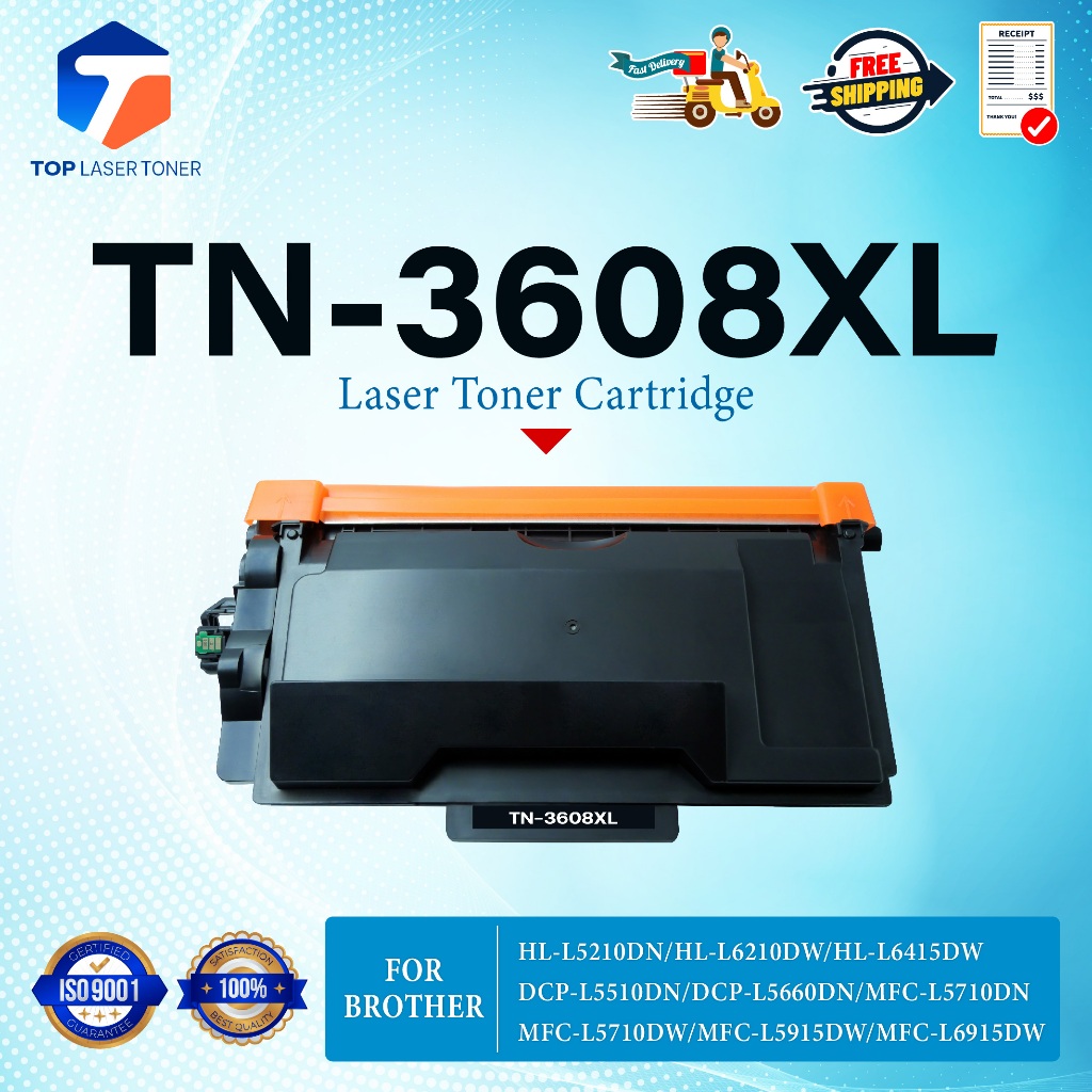 หมึกเทียบเท่า 3608XL/TN3608XL/TN3608XL/TN 3608XL/3608(DR3608/DR-3608) for Brother HL-L5210DN/HL-L621