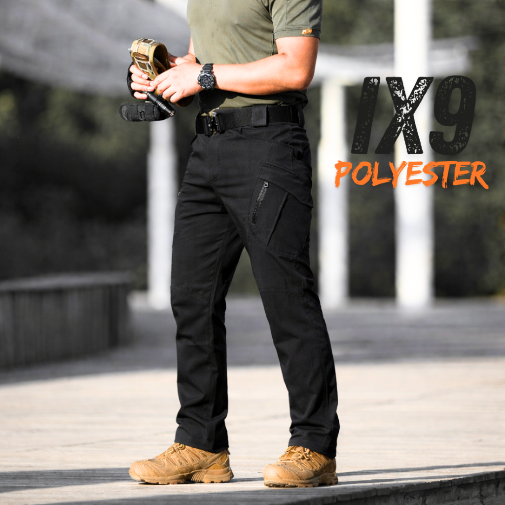 IX9 กางเกงคาร์โก้ กางเกงยุทธวิธี ผ้ายืด มีซับใน มีช่องกระเป๋าหลายช่อง XS-5XL