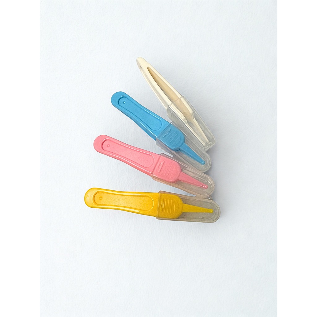 ที่คีบขี้มูกเด็ก แหนบขี้มูกทารก ปลายมน ปลอดภัย สำหรับเด็กแรกเกิด Baby Nose Tweezers