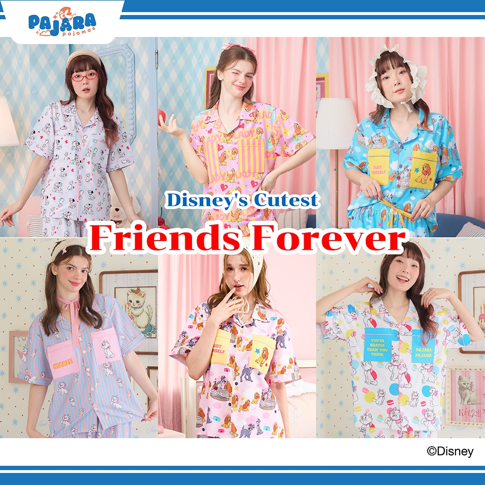 [NEW] ชุดนอน Pajara Pajamas Disney (Neo-Lite) Collection : Disney's cutest Friends Forever แบรนด์ PA