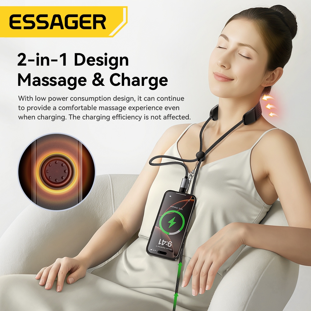 Essager C-C PD100W สายชาร์จข้อมูลการนวดสำหรับเดินทาง for รูปที่ 4