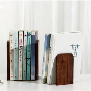 COD จัดส่งในประเทศ Bookend ที่ตั้งหนังสือ ที่กั้นหนังสือ ฉากกั้นหนังสือ ไม้ สำหรับโต๊ะทำงาน ชั้นวางหนังสือ สไตล์มินิมอล