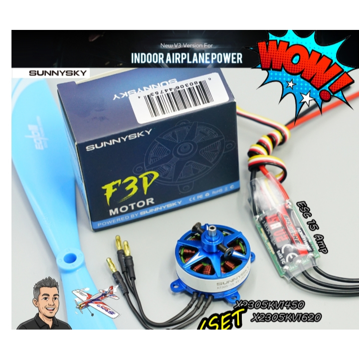 [ชดไฟ เครื่องบิน] F3P Skywalker 15A + Motor SunnySky 2305 1450KV / 1620KV มีแบบ ชุดเซ็ท และ แบบ แยก