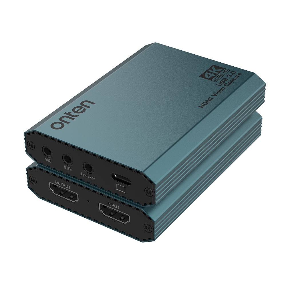 Onten OTN-332 Audio Video Capture Card 1080P/60FPS แคปเจอร์การ์ด ต่อกล้อง ไลฟ์สด สตรีม แคสเกมส์ HDMI