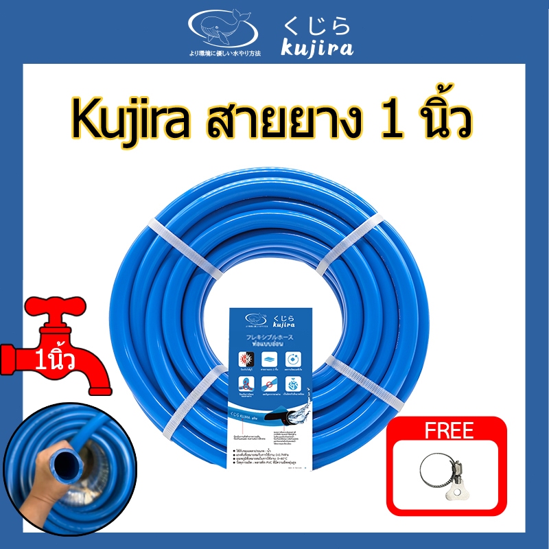 [1 นิ้ว - 10-50 เมตร] สายยางรดน้ำต้นไม้ สีน้ำเงิน รุ่นหนาพิเศษ ยืดหยุ่นสูง ไม่พับ ไม่หักง่าย ทนทาน 6 ปี เกรดพรีเมียม