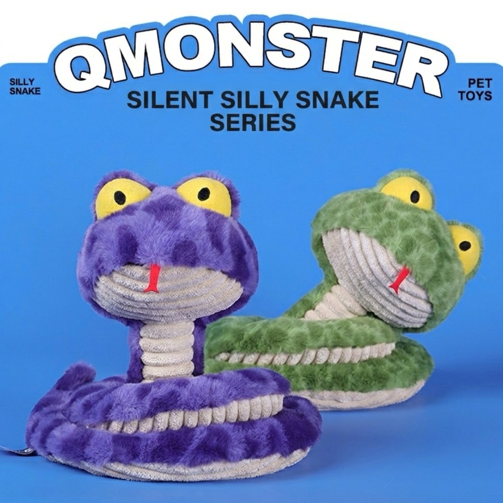 [🚚 พร้อมส่ง] ตุ๊กตางูสำหรับสุนัข Qmonster Snake Pet Toy ของเล่นสุนัข ของเล่นหมา