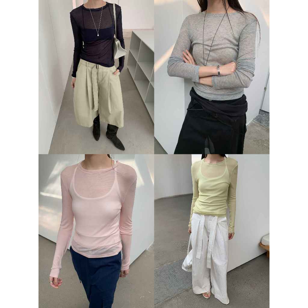 INBYIN - เสื้อแขนยาวผ้าบาง BASIC LONG SLEEVE - I3425