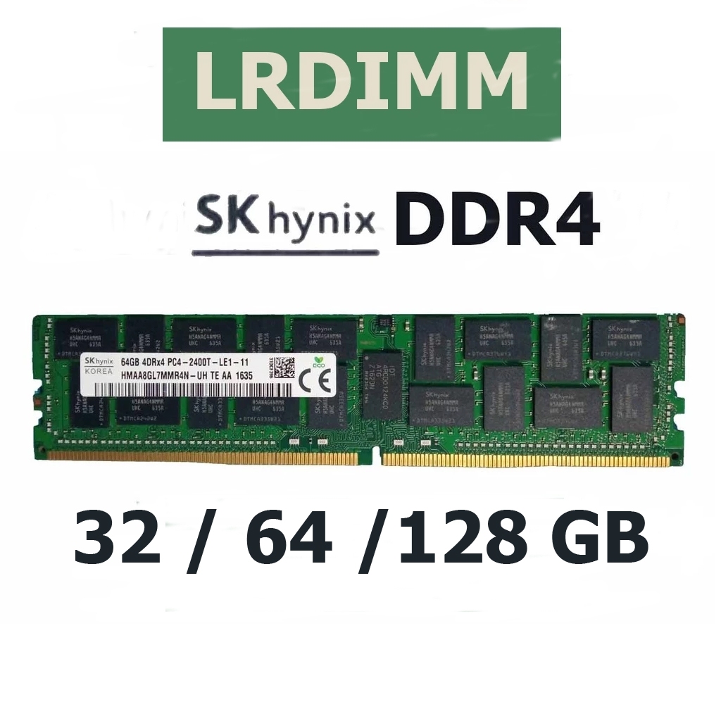 RAM LRDIMM DDR4 64GB ECC PC4-2400T 4DRx4 SK Hynix 32GB PC4-2133P 4Rx4 2DRx4 2Rx4 X99