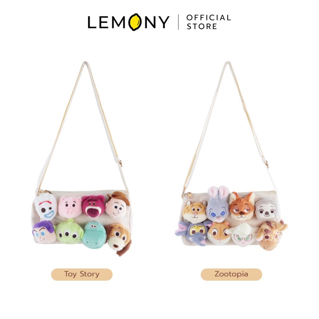 LEMONY กระเป๋าสะพายข้างดิสนีย์ ซีรีส์ Happy Gathering Disney Collection
