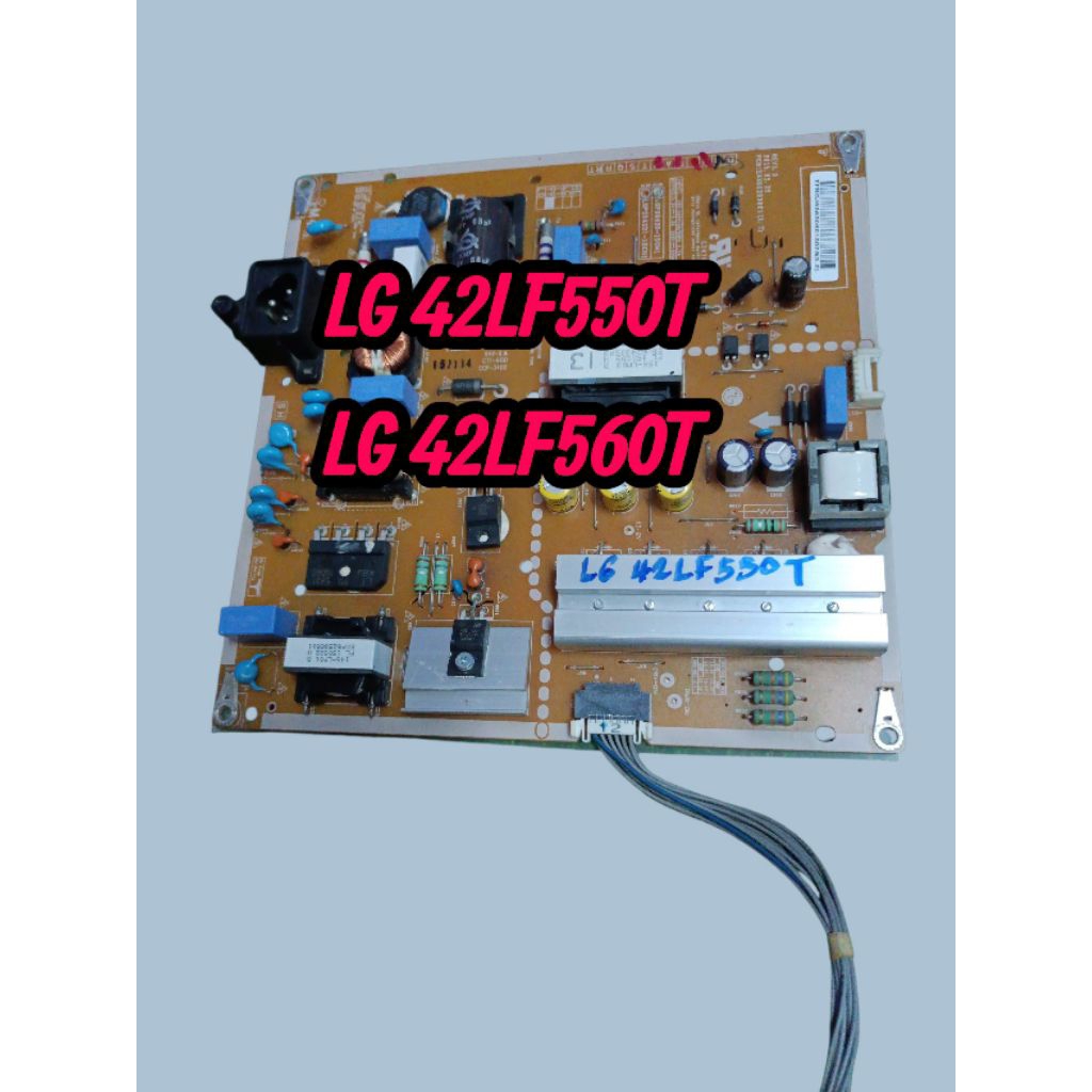 บอร์ดเพาเวอร์ซัพพลายทีวี LG รุ่น42LF550T,42LF560T(แท้ถอด)ใช้งานได้ปกติ