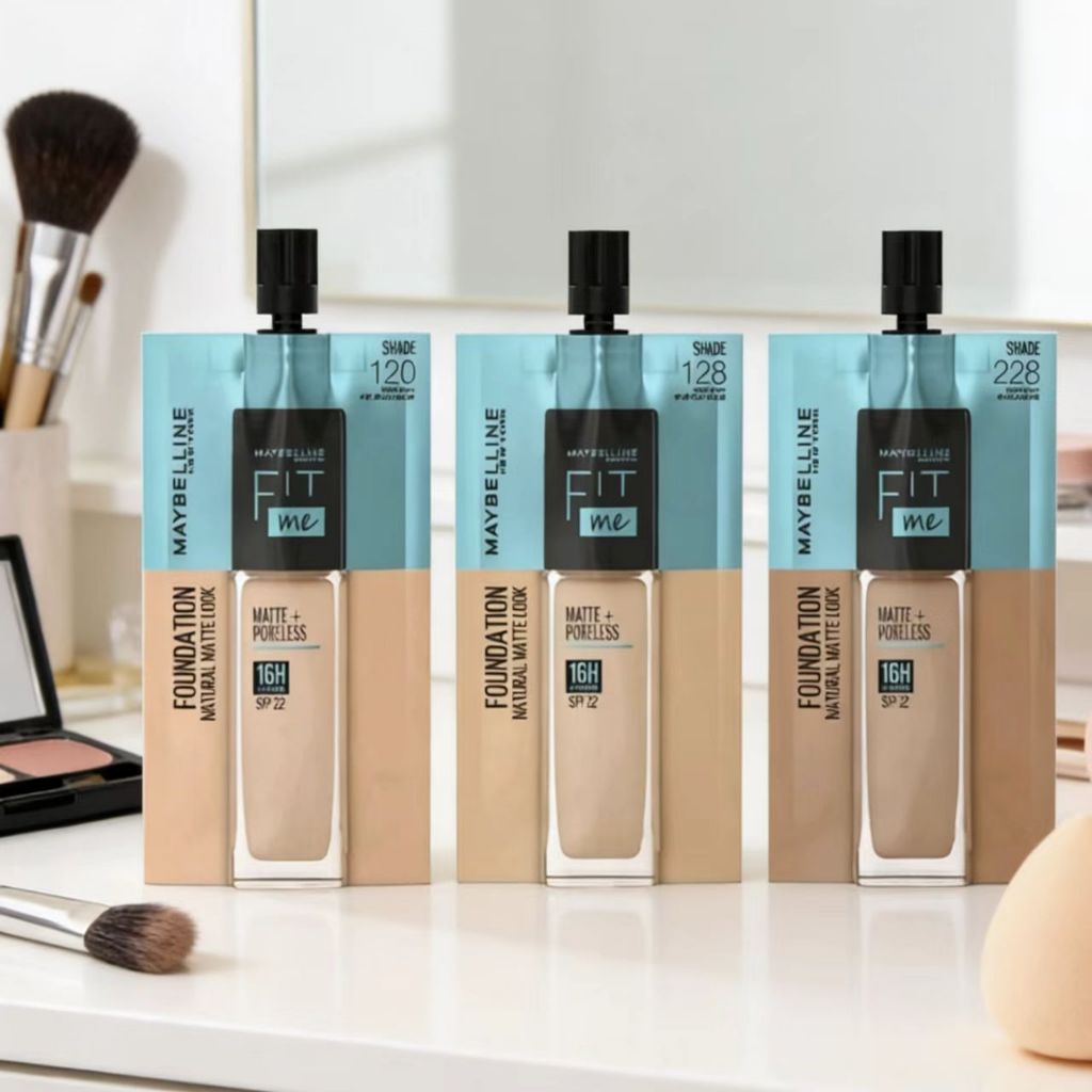 เมย์เบลลีน ฟิต มี ฟาวเดชั่น Maybelline Fit Me Matte+Poreless Liquid Foundation 5มล(3 สูตรให้เลือก  1