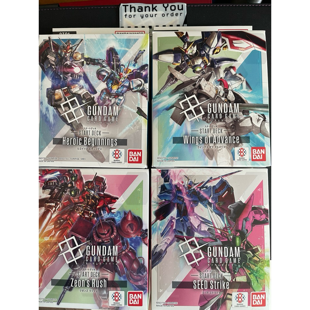[Starter-JP]Gundam card ชุด ST01,02,03,04  พร้อมโปรโมในซีล
