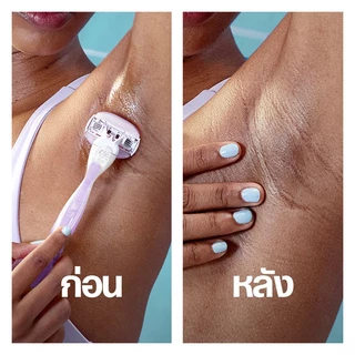 [ใหม่] Gillette Venus ComfortGlide Freesia Razor + Blade Refill ยิลเลตต์ วีนัส คอมฟอร์ทไกลด์ ฟรีเซีย มีดโกน พร้อมใบมีด