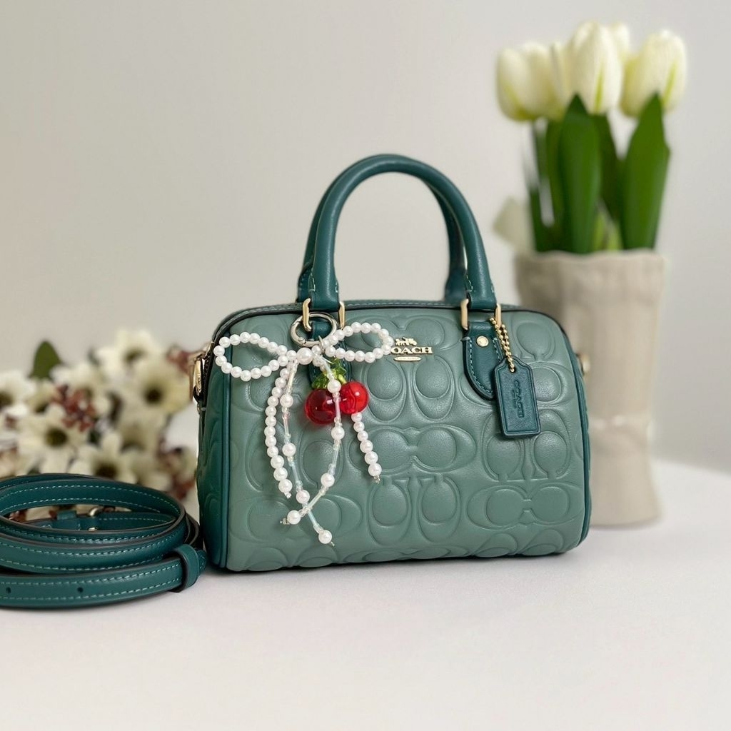Coach Mini Rowan Crossbody Bag In Blocked Signature Leather CY744