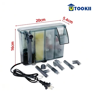 กล่องกรองโมดูลาร์DIY กรองแขวนตู้ปลาXP-03ถึงXP-13 Proระบบเติมออกซิเจน+กรองครบจบในที่เดียว ไซส์ปรับได้ถึง 38.5 ซม.