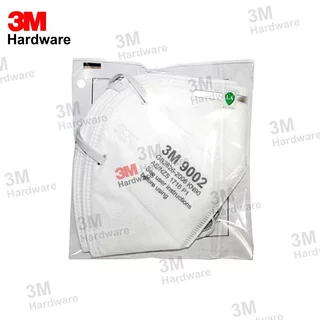3M 9002 (แพ็ค 2 ชิ้น) หน้ากากป้องกันฝุ่น ละออง กรองอนุภาคN95 แบบพับได้ สายคาดศีรษะ