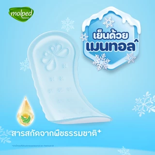 Molped โมลเพด ไอซี่คูล แผ่นอนามัยสูตรเย็น แบบมาตรฐาน จำนวน 14 ชิ้น