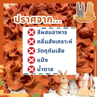 Binky Bunny House ผักและผลไม้อบแห้ง (Dried Fruits and Vegetables) ขนมอบแห้งสำหรับสัตว์ฟันแทะ