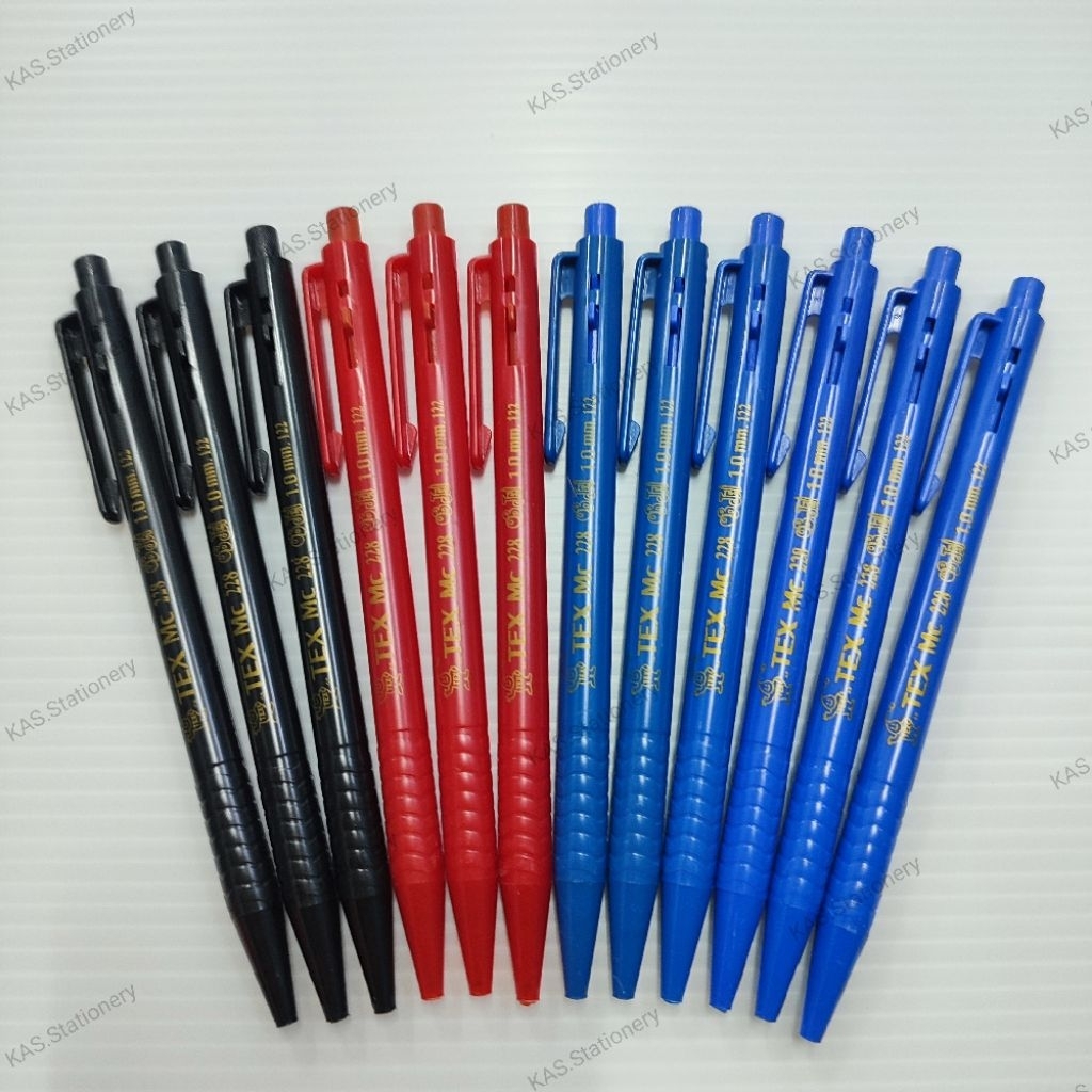 ปากกาลูกลื่น 1.0mm TEX (1×12ด้าม) MC228 ราคา ถูกที่สุด ดีลบีเคเค แกลเลอรีภาพที่ 8