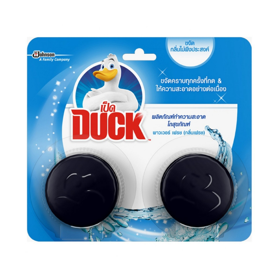 เป็ด ก้อนดับกลิ่น โถสุขภัณฑ์ เพาเวอร์เฟรช Duck In Tank Toilet Cleaner Power Fresh - 2