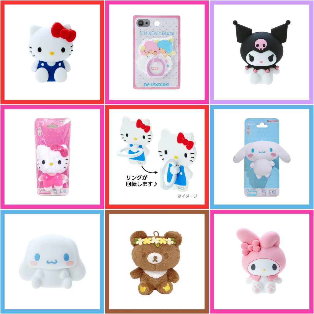 💜 แท้ 100% แหวนมือถือ Sanrio Griptok 💛 Phone Grip มือถือ ที่ติดหลังมือถือ