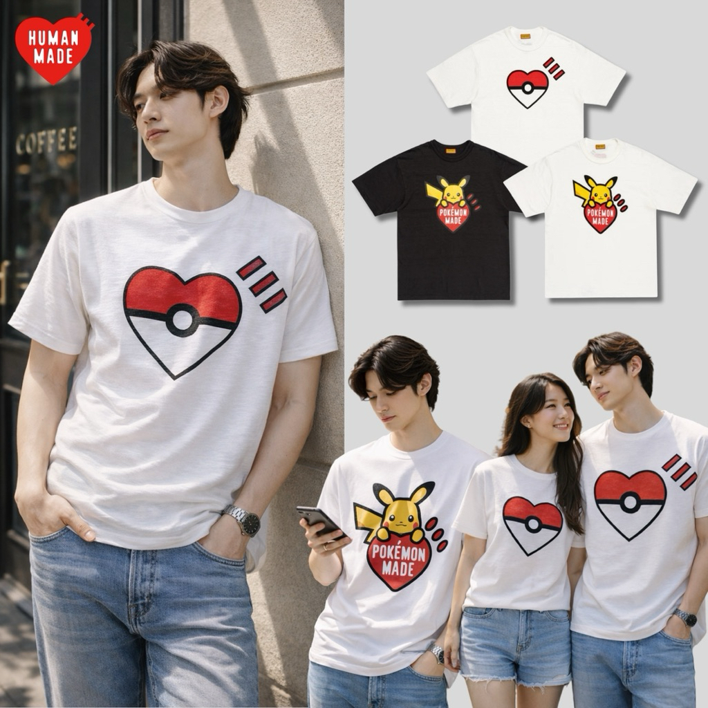 พร้อมส่ง / เสื้อยืด Human Made 💯Graphic "Pokémon Collection" Tee แขนสั้น พร้อมส่งจากไทย ส่งทุกวัน ส่งเร็ว