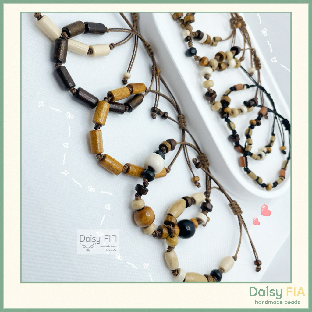 กำไลข้อมือ ลูกปัดไม้