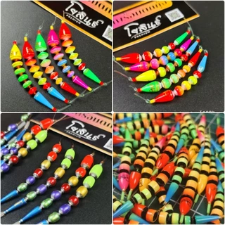 ทุ่นตกกุ้งโยสินธิ์ (ขนนกยูง,โฟมนาโน) มีหลายทรง สีชัด อาการไว
